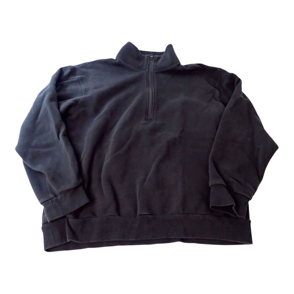 Lululemon Steady State 1/2 Zip Pullover Mens Large Black Active Sweatshirt Logo
